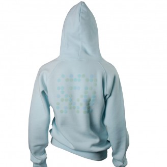 Sky Blue Hoodie With Total Dots