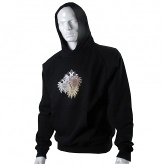 Black Hoodie With 4 Speicher Logos