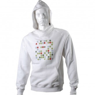 White Hoodie With Total 7 Dots