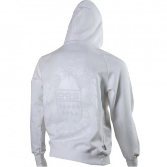 White Hoodie With White Speicher Logo