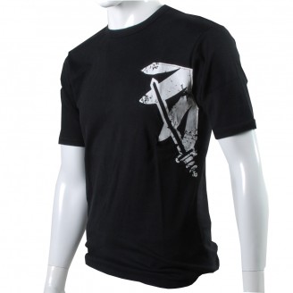 Black T-Shirt With White Speicher Logo On Front...