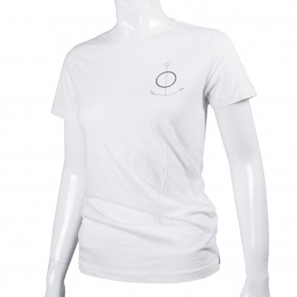 The Field T-Shirt With Black Anchor On Front White