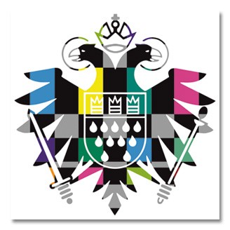 Black/coloured Poster Speicher Logo