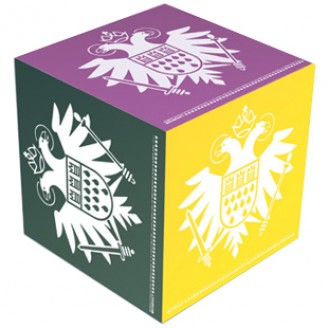 Wooden Cube With Speicher Logo