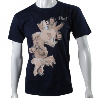 T-Shirt With Ostgut Fünf Logo Dark Blue