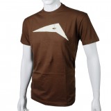 T-Shirt With Beige Print Brown