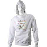 White Hoodie With Total 7 Dots