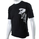 Black T-Shirt With White...